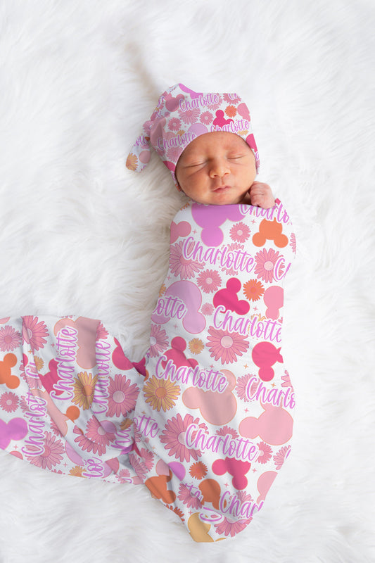 Personalized Disney Swaddle Set