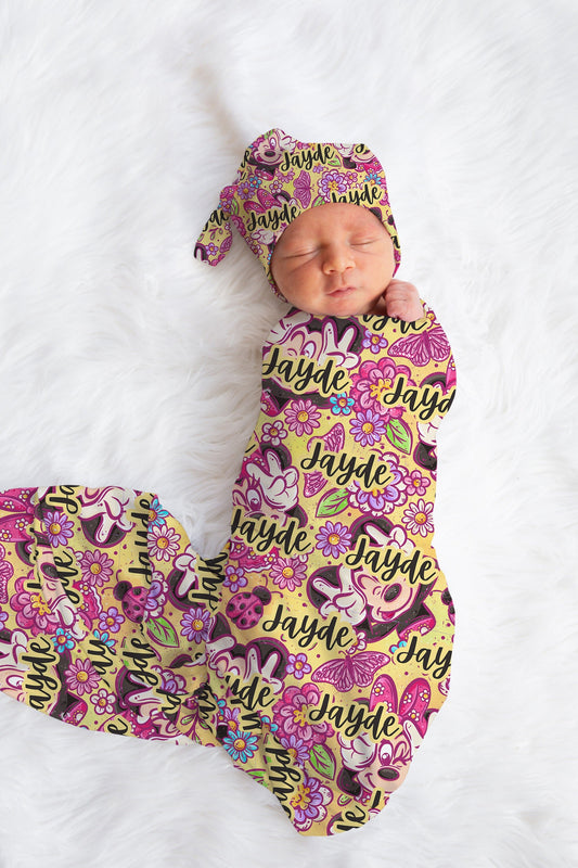 Personalized Disney Swaddle Set