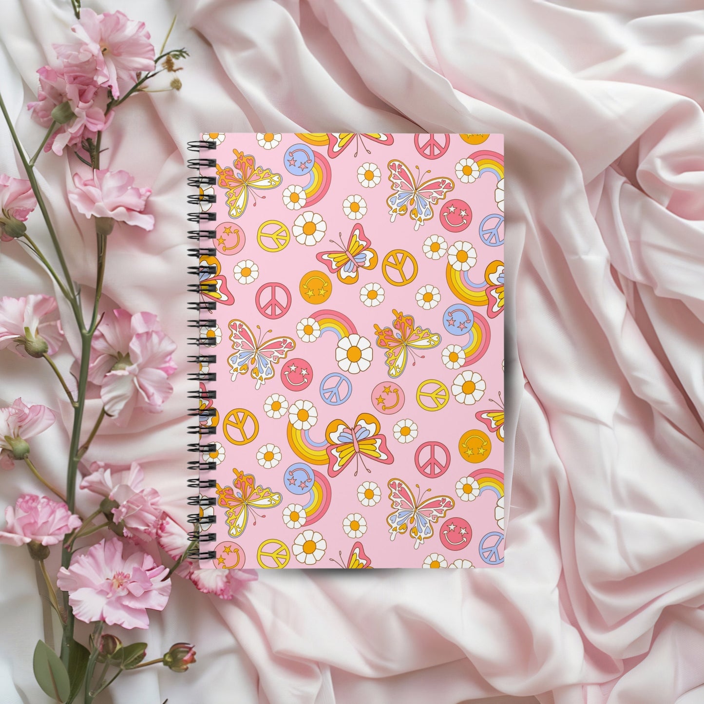 Personalized Groovy Spiral Notebook