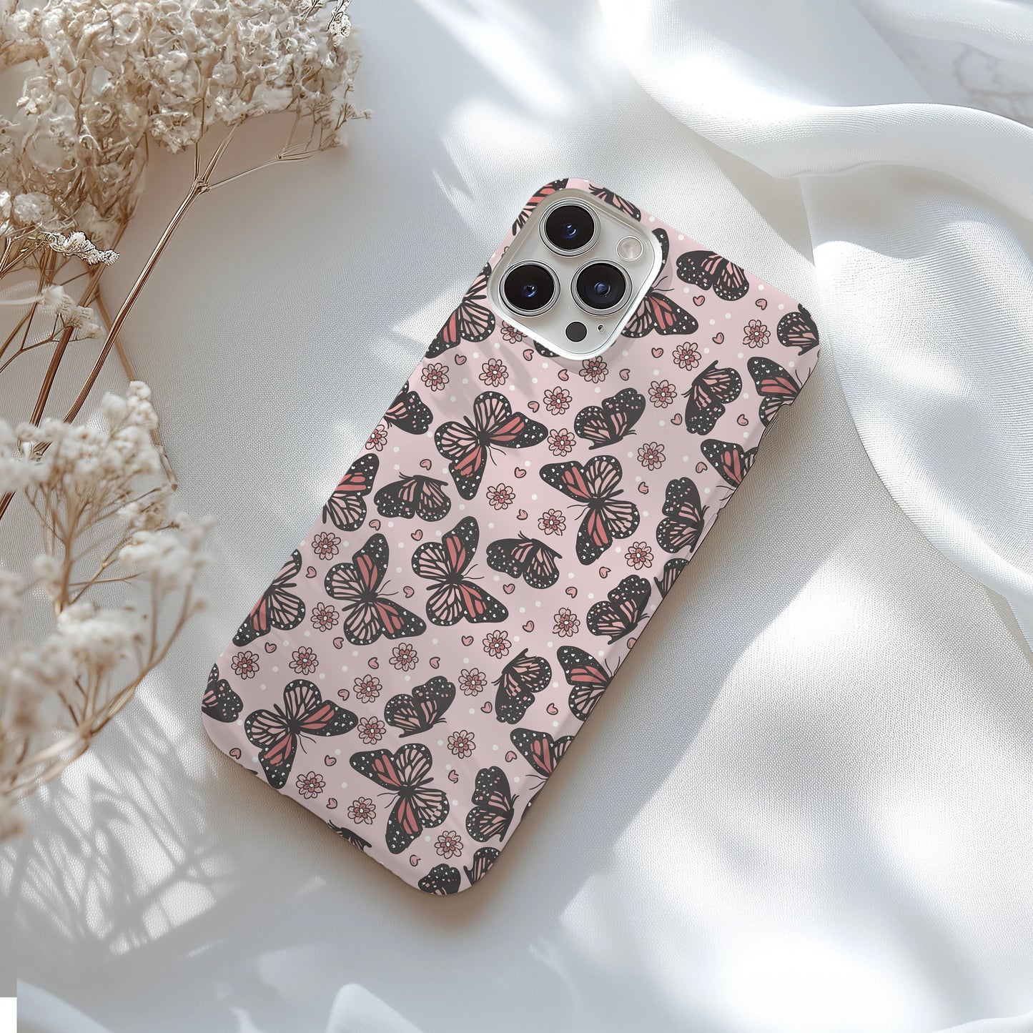 Personalized Butterfly Tough Phone Case for iPhone, Samsung and Google Phones