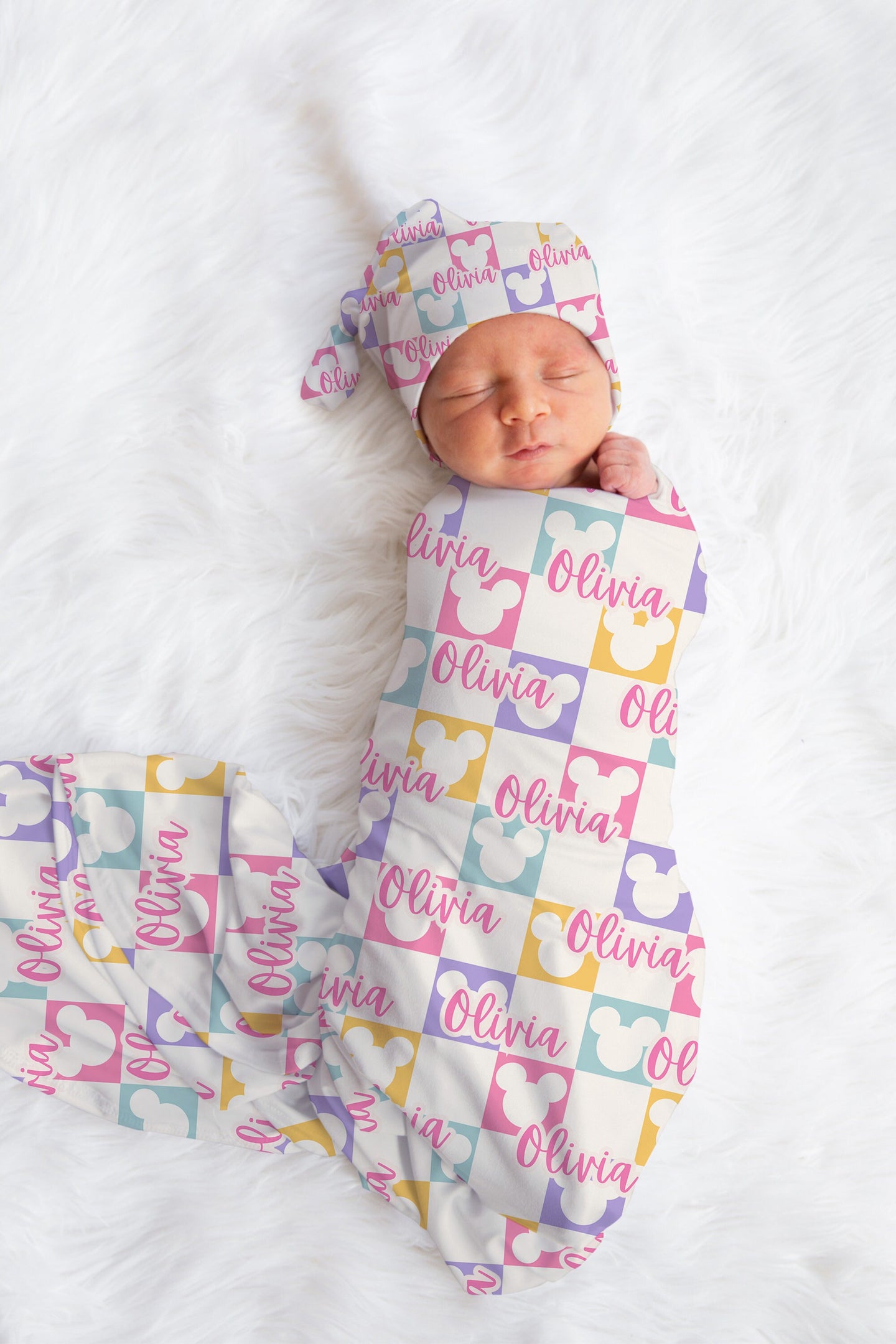 Personalized Disney Swaddle Set