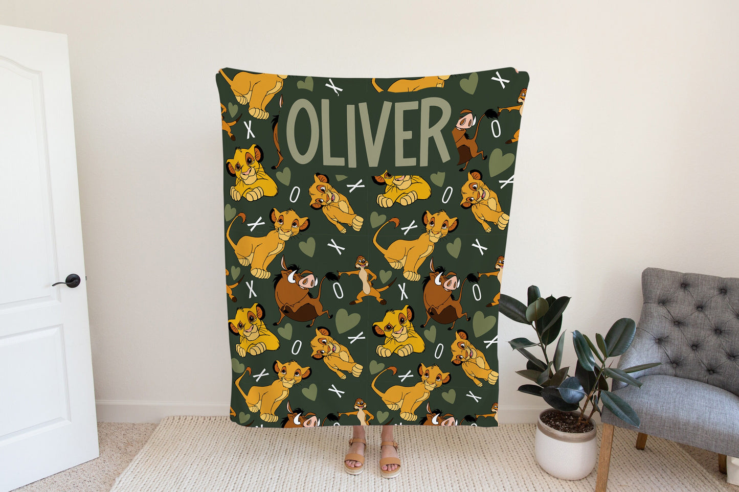 Personalized Lion King Blanket