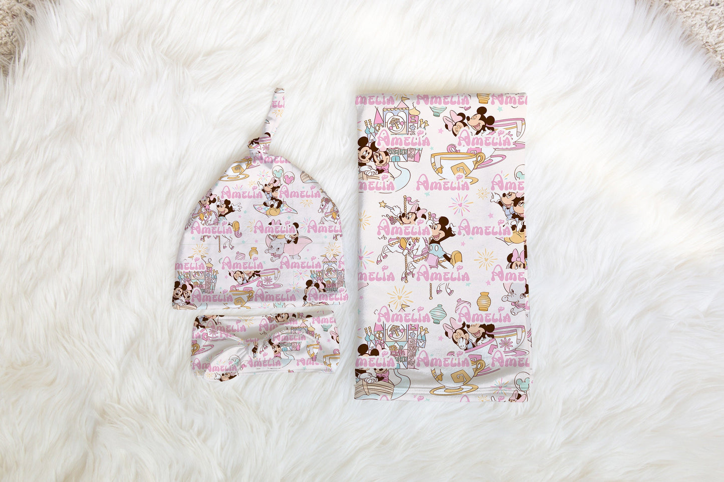 Personalized Disney Swaddle Set