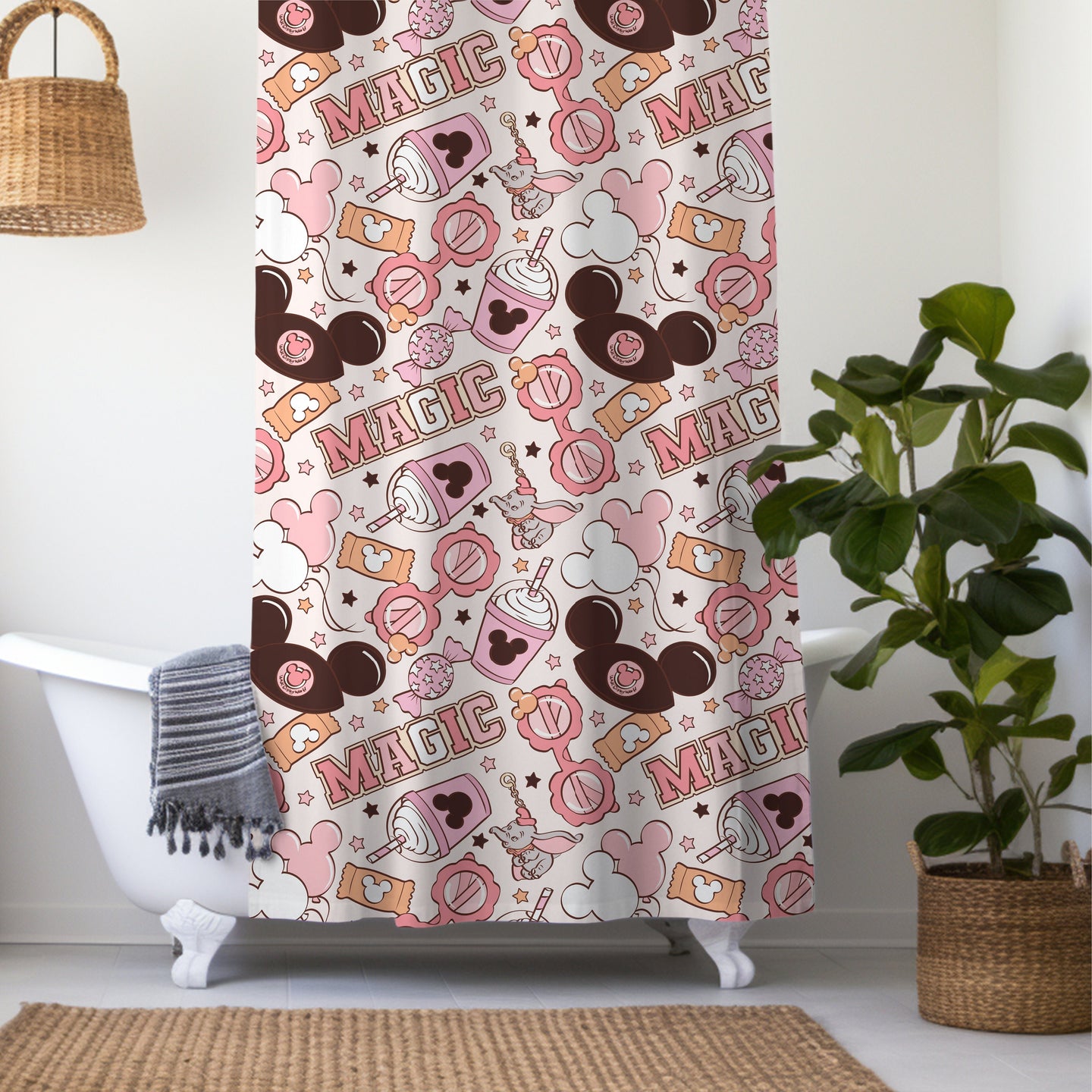 Personalized Disney Shower Curtain