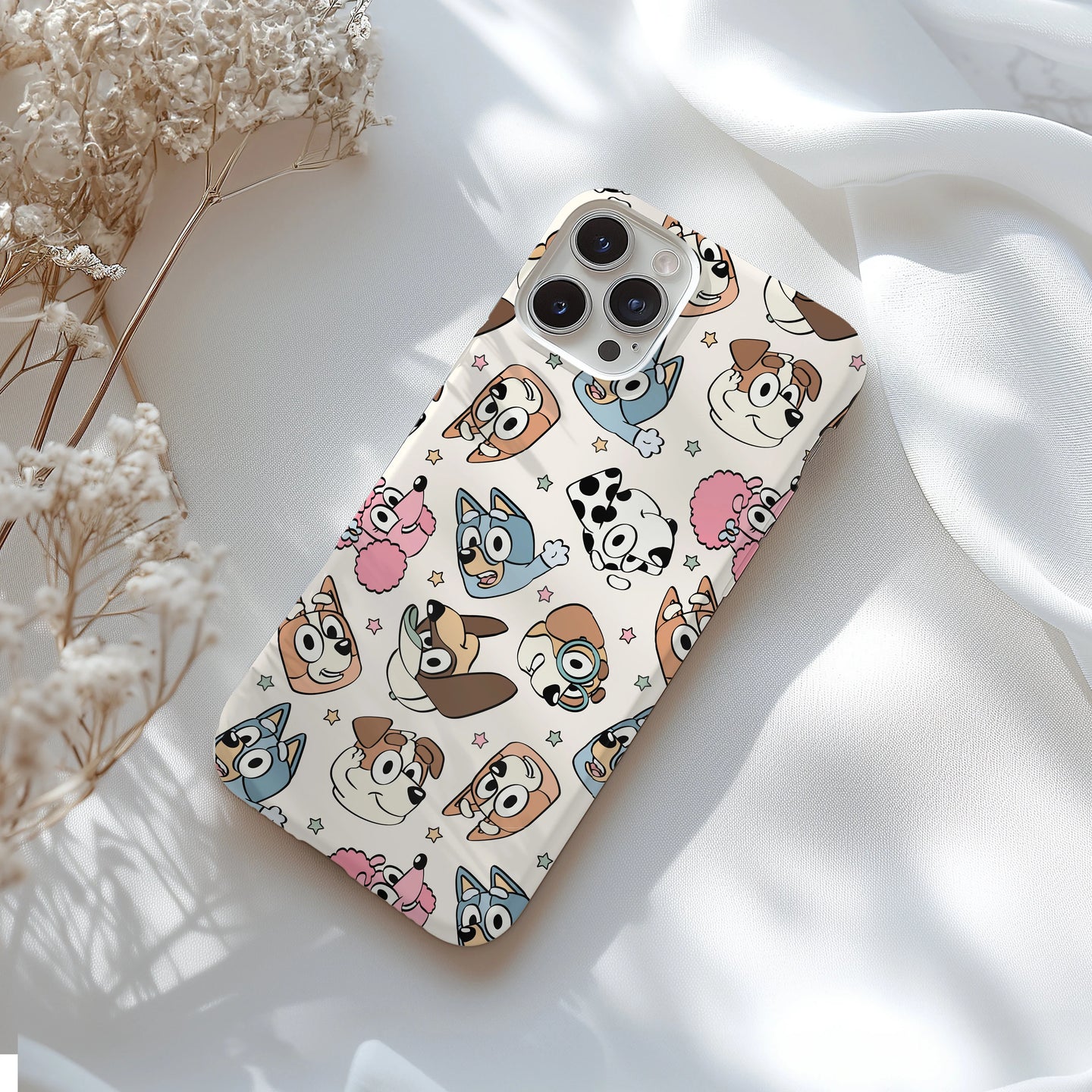 Personalized Bluey Tough Phone Case for iPhone, Samsung and Google Phones