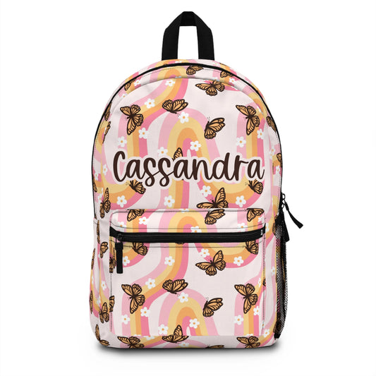 Personalized Backpack boho butterfly, Back to school girls bag Kids toddler Backpack, Gifts for kids Girls Backpack, custom daycare bag