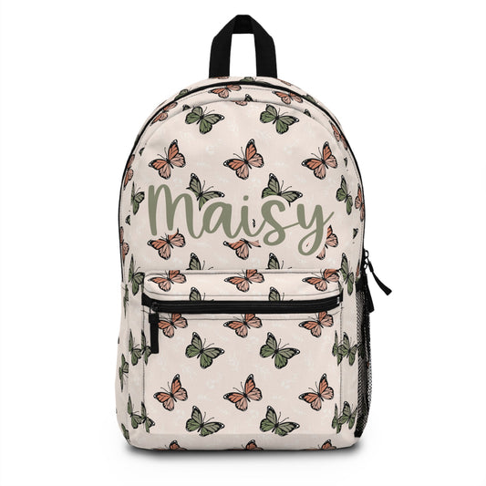 Personalized Backpack boho butterfly, Back to school girls bag Kids toddler Backpack, Gifts for kids Girls Backpack, custom daycare bag