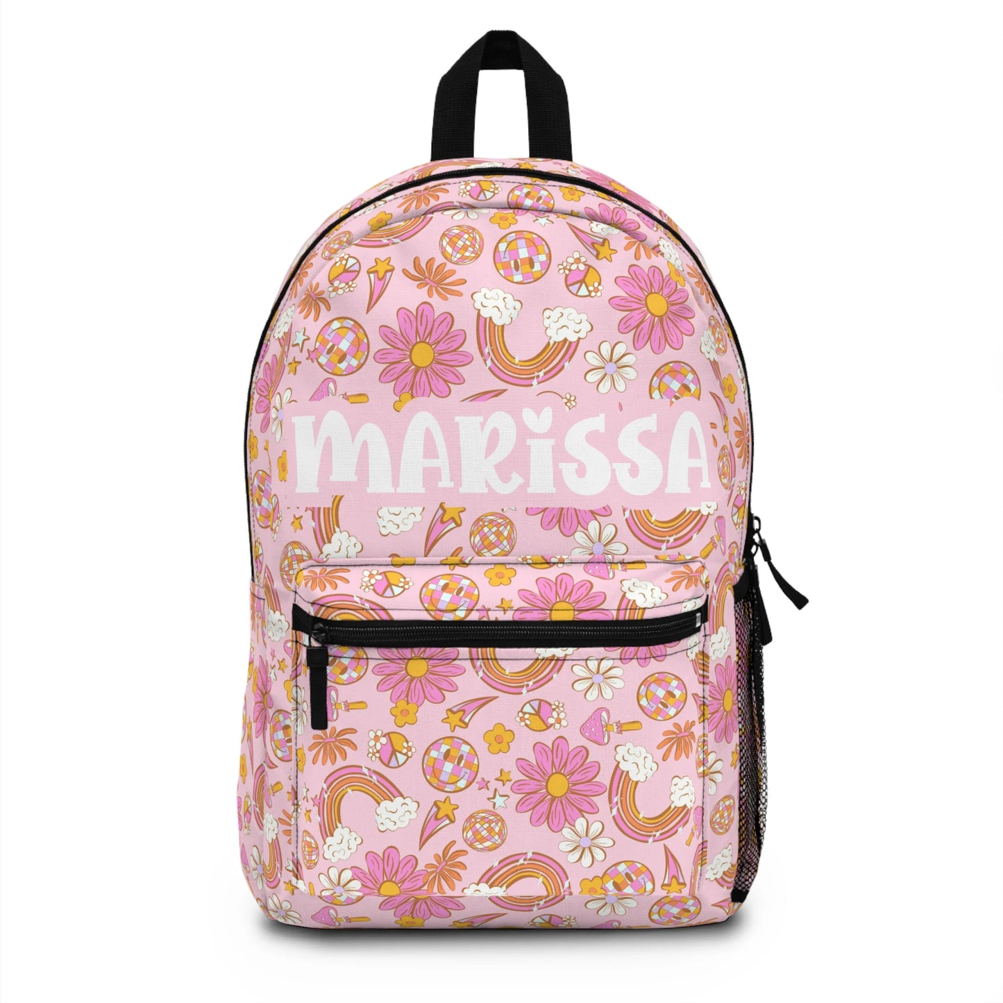 Personalized Backpack pink groovy, Back to school girls bag Kids toddler Backpack, Gifts for kids Girls Backpack, custom daycare bag