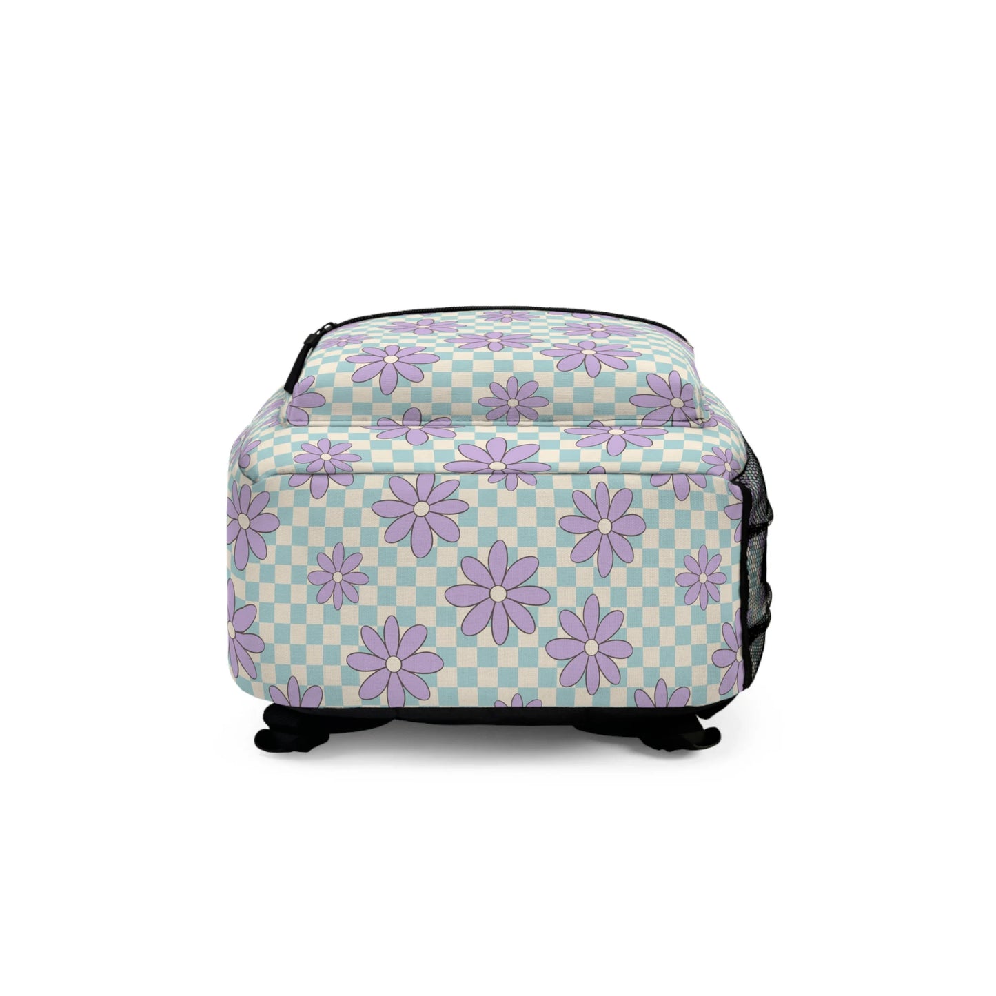 Personalized Backpack Floral Checkered, Back to school girls bag Kids toddler Backpack, Gifts for kids Girls Backpack, custom daycare bag