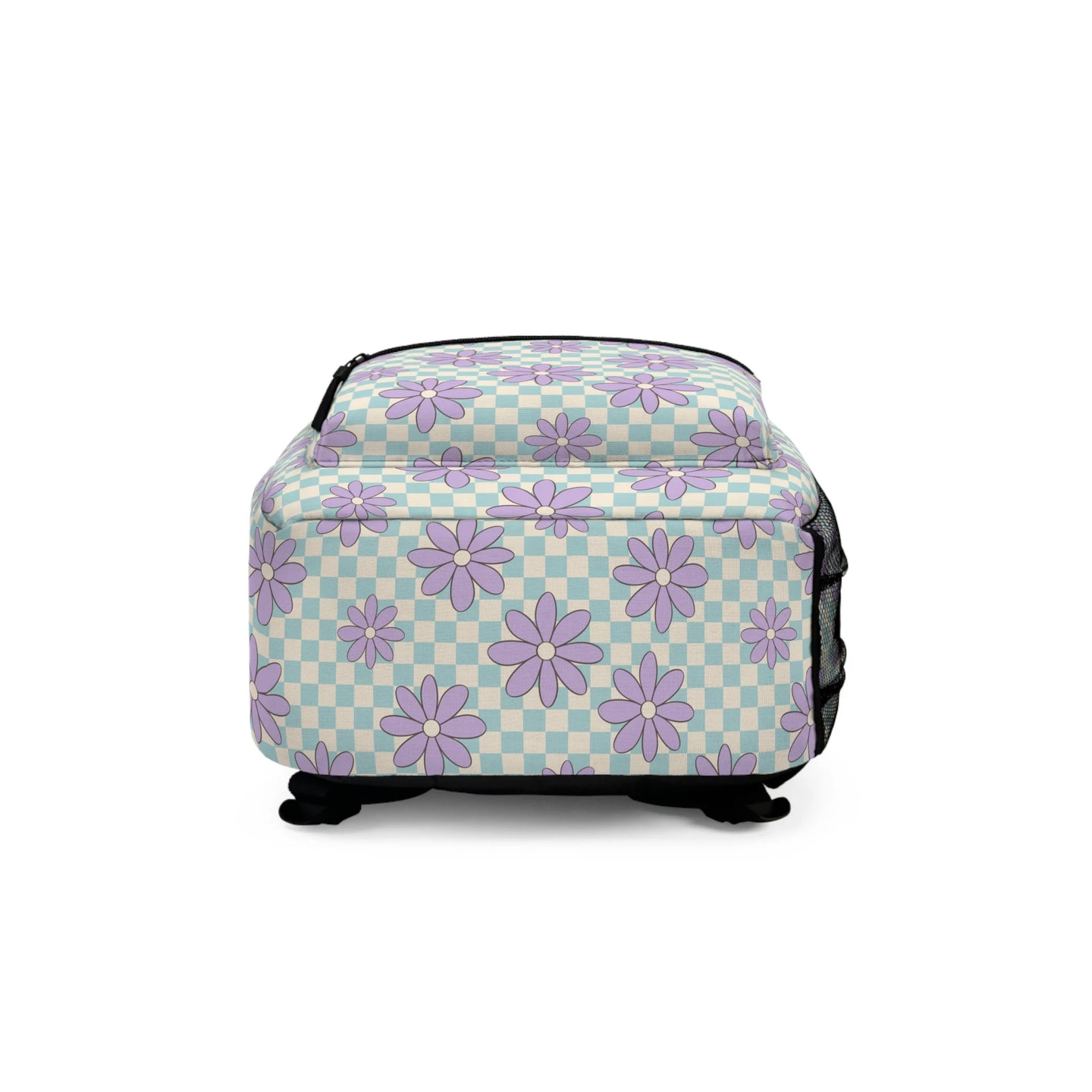 Personalized Backpack Floral Checkered, Back to school girls bag Kids toddler Backpack, Gifts for kids Girls Backpack, custom daycare bag