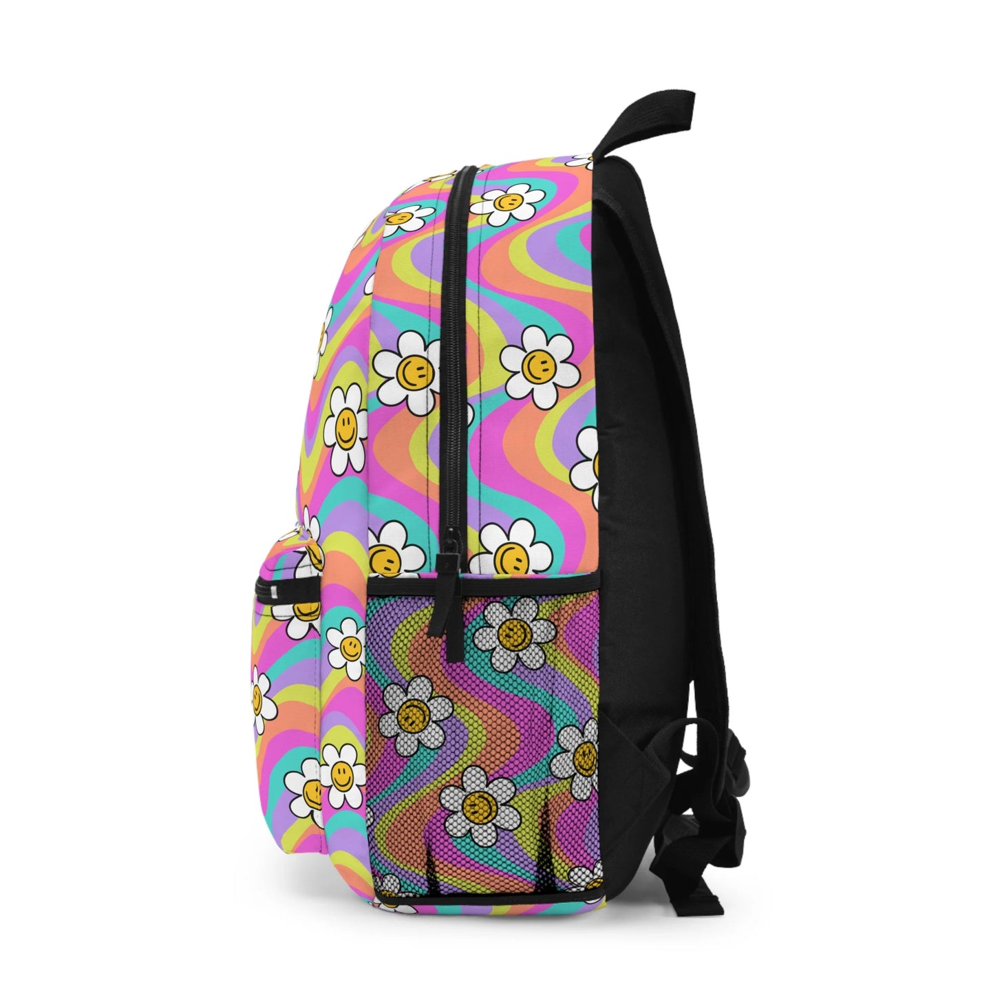 Personalized Backpack floral groovy, Back to school girls bag Kids toddler Backpack, Gifts for kids Girls Backpack, custom daycare bag