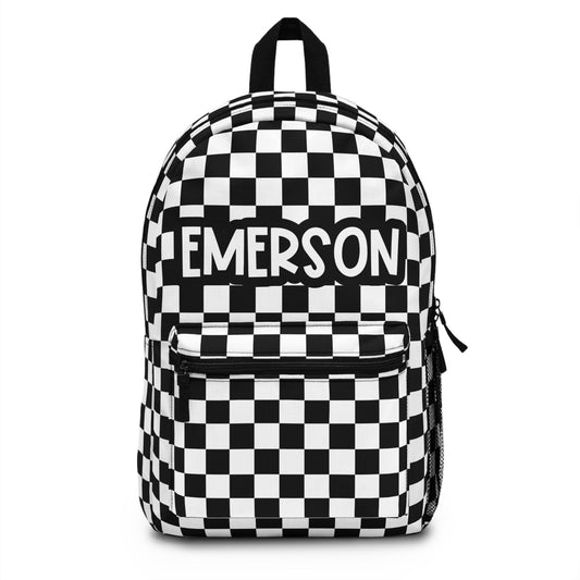 Personalized Backpack Checkered, Back to school girls bag Kids toddler Backpack, Gifts for kids Girls Backpack, custom daycare bag