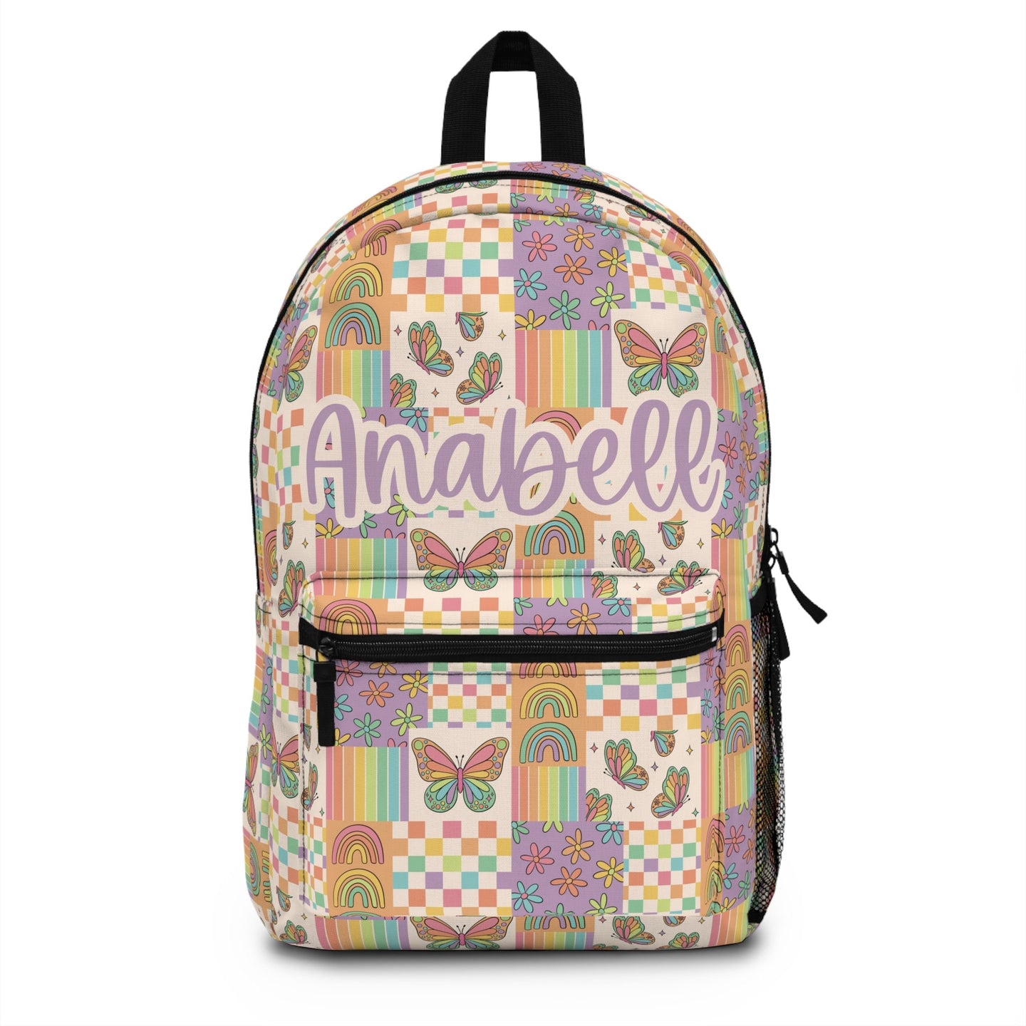 Personalized Backpack patchwork butterfly, Back to school girls bag Kids toddler Backpack, Gifts for kids Girls Backpack, custom daycare bag