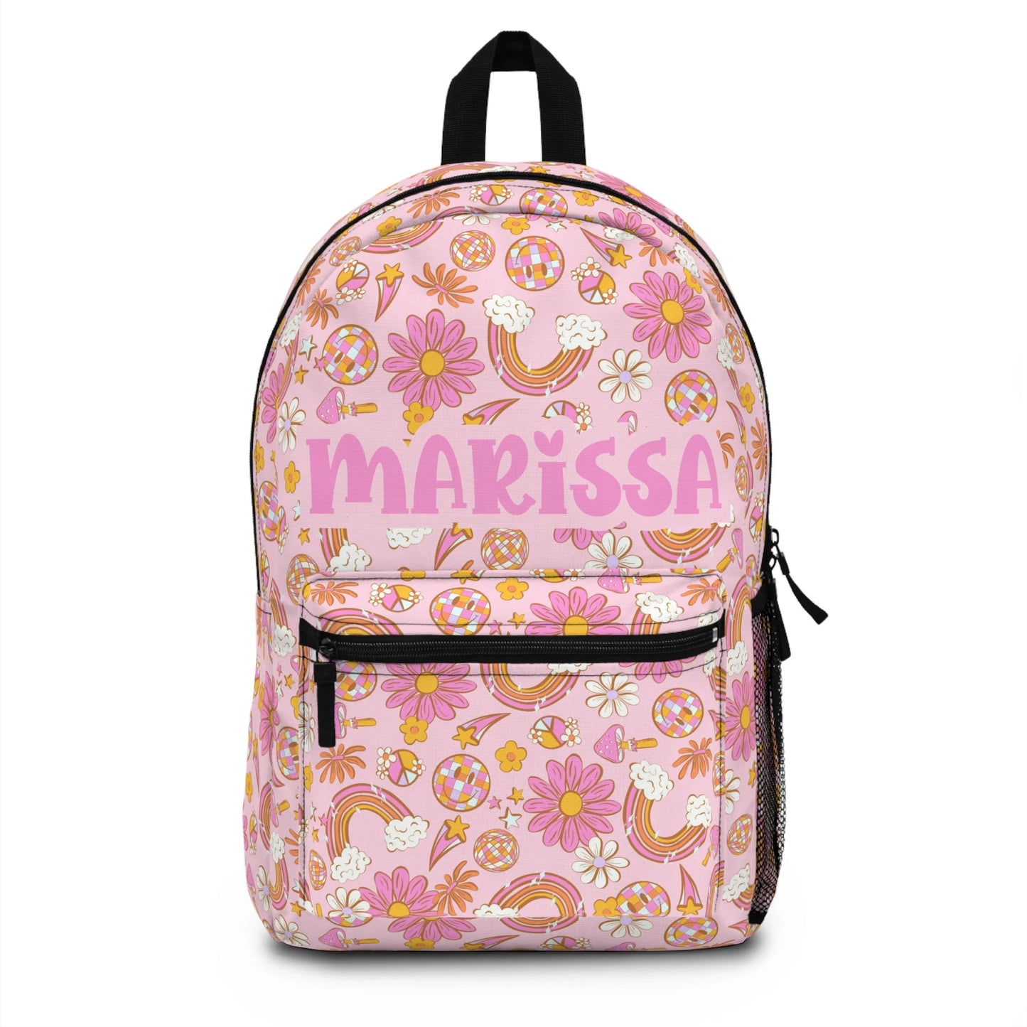 Personalized Backpack pink groovy, Back to school girls bag Kids toddler Backpack, Gifts for kids Girls Backpack, custom daycare bag