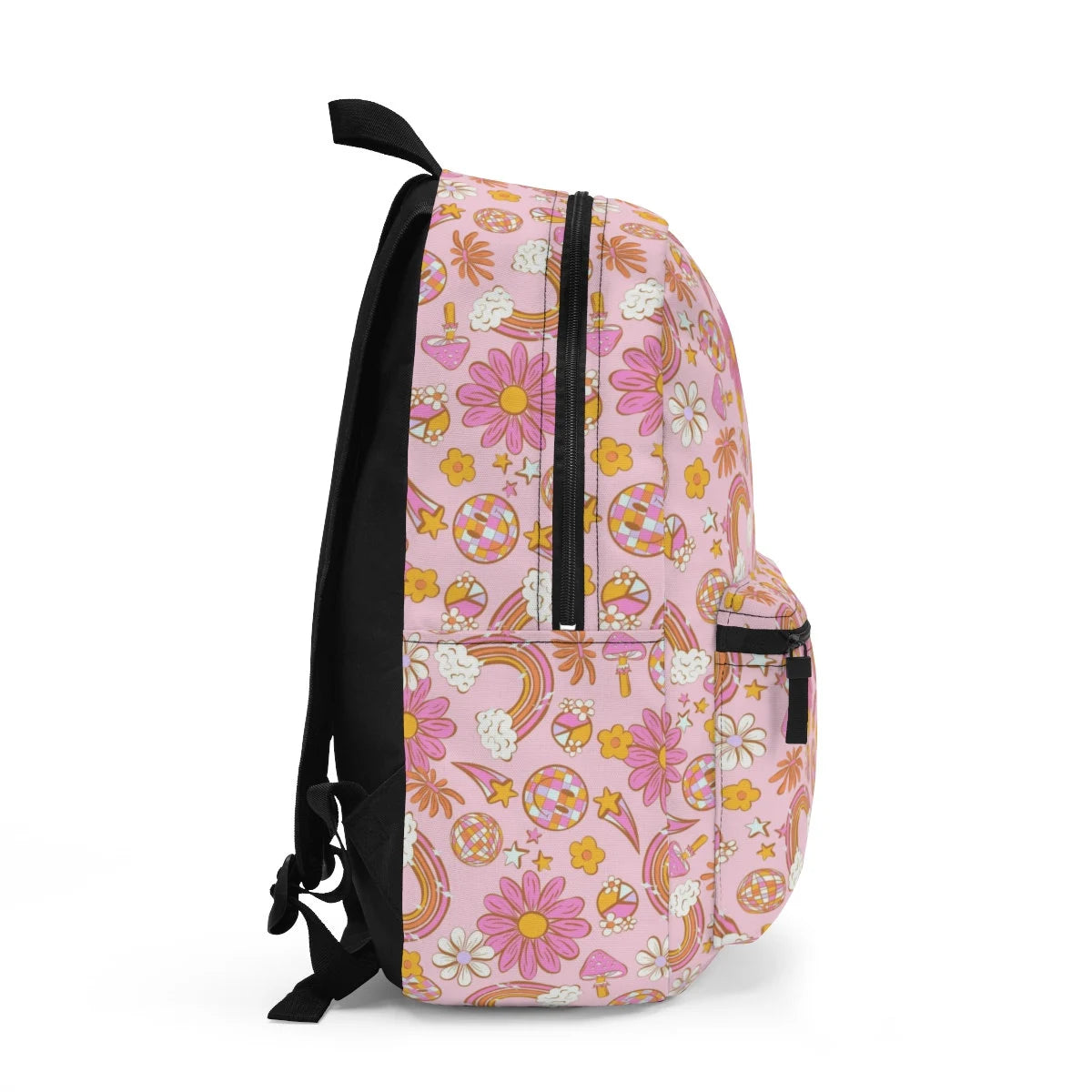Personalized Backpack pink groovy, Back to school girls bag Kids toddler Backpack, Gifts for kids Girls Backpack, custom daycare bag
