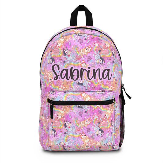 Personalized Girls Bluey Backpack, lunch box and Water Bottle Set