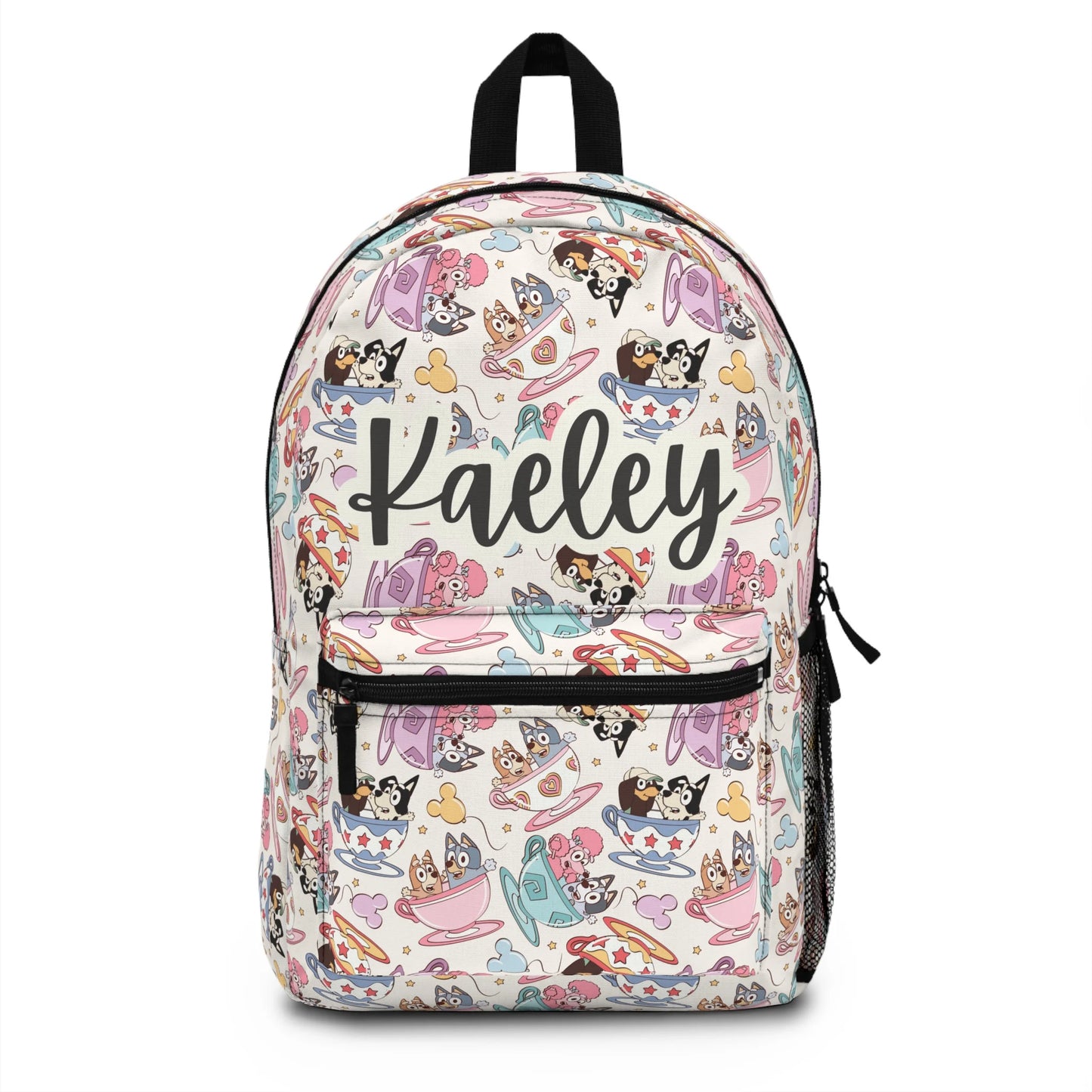 Personalized Girls Bluey Backpack, lunch box and Water Bottle Set