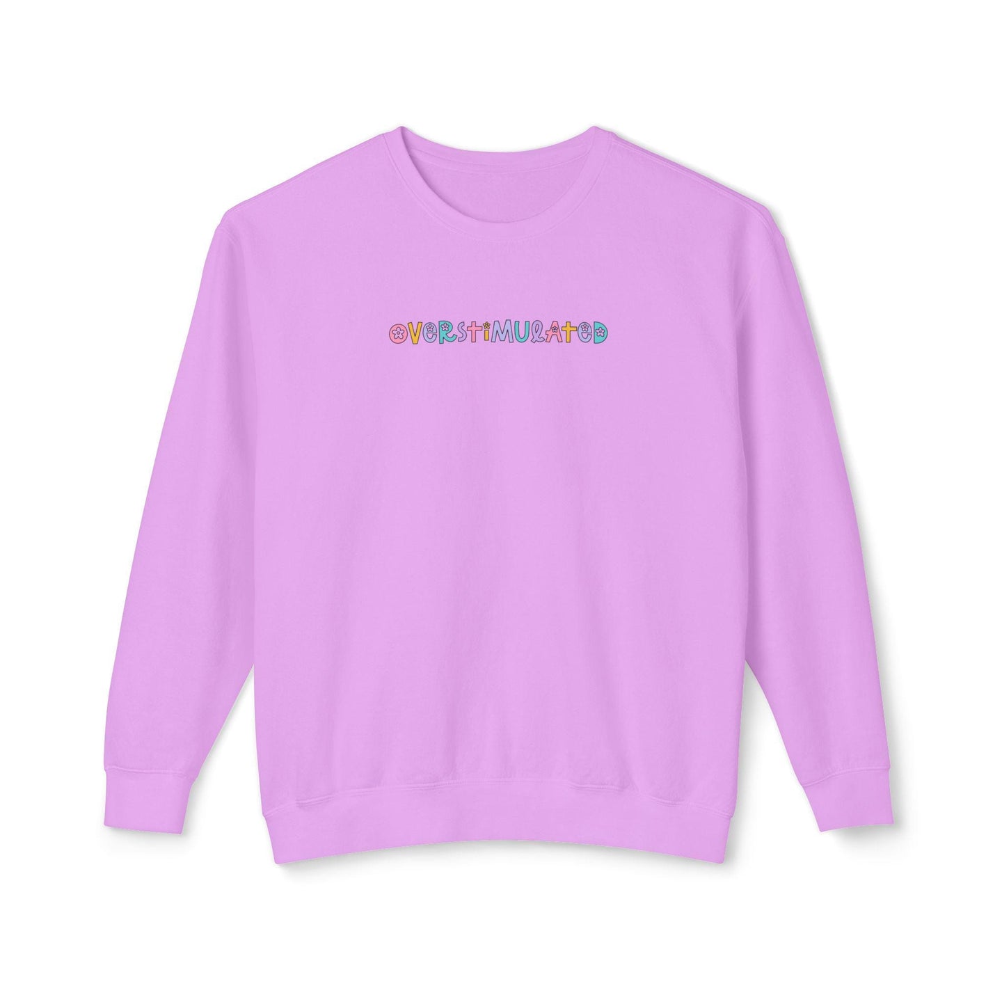 Overstimulated Sweatshirt, Overstimulated Crewneck, Anxiety Sweatshirt, Mental Health Sweatshirt, Funny sweatshirt comfort colors