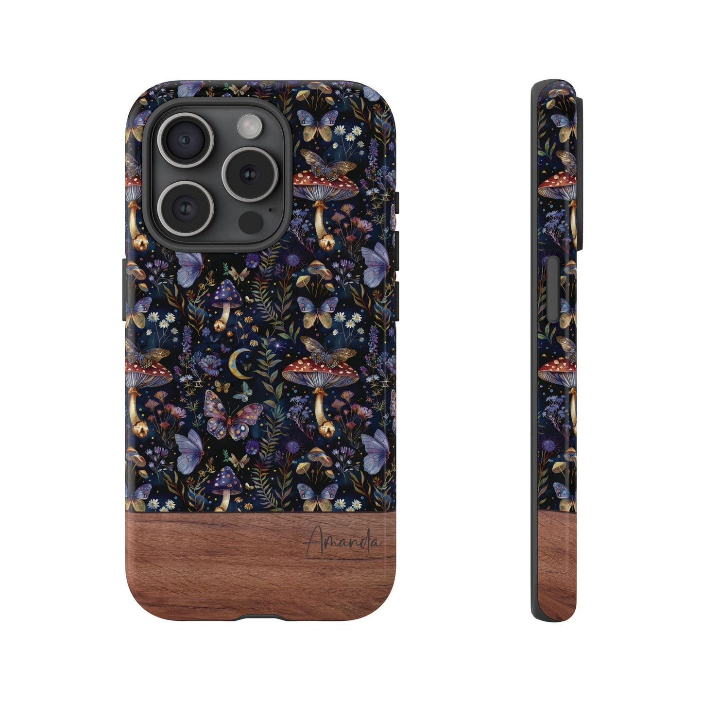 Custom dark floral phone iPhone case 16, 15, 14, 13 Pro Max, 12 Mini iPhone 11 Pro, XS, iPhone 8, 7 Plus Celestial Witch Garden samsung case