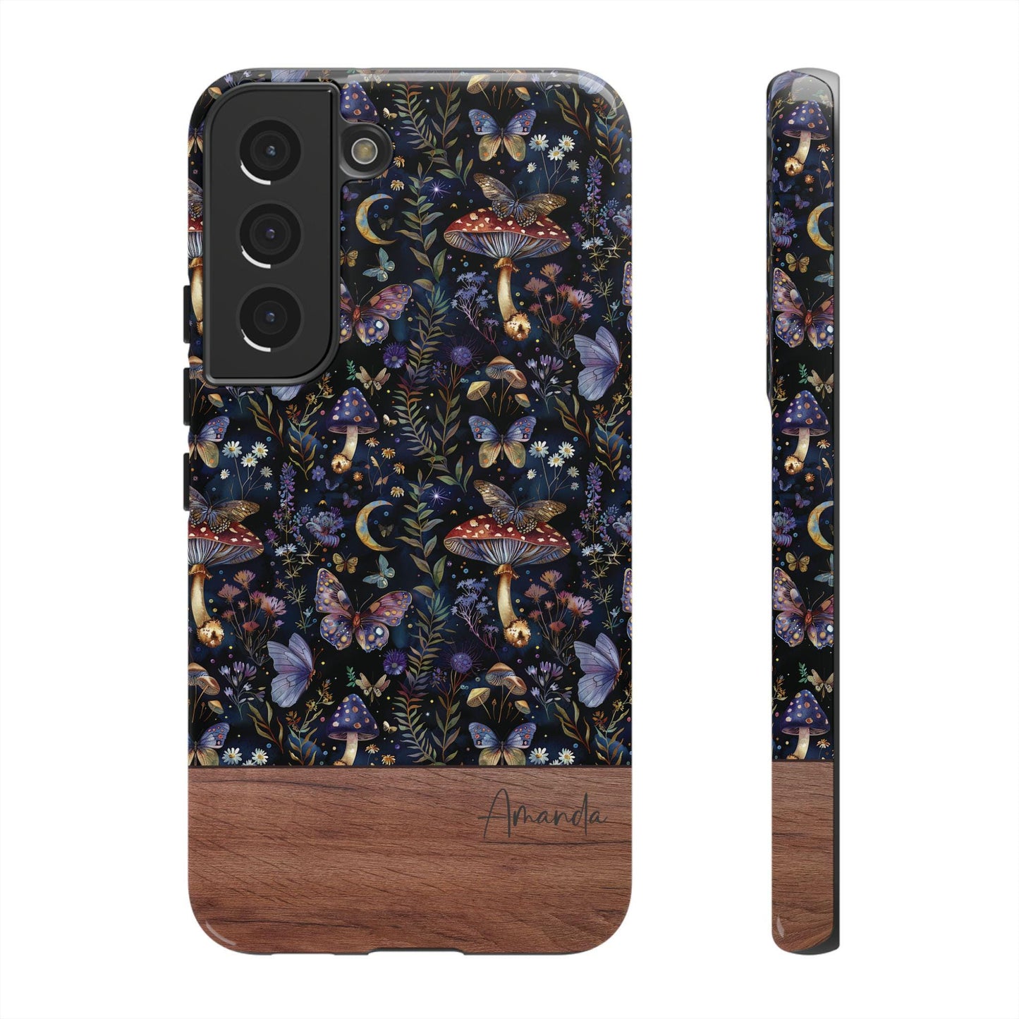 Custom dark floral phone iPhone case 16, 15, 14, 13 Pro Max, 12 Mini iPhone 11 Pro, XS, iPhone 8, 7 Plus Celestial Witch Garden samsung case