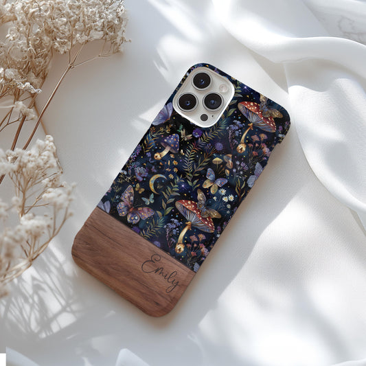 Custom dark floral phone iPhone case 16, 15, 14, 13 Pro Max, 12 Mini iPhone 11 Pro, XS, iPhone 8, 7 Plus Celestial Witch Garden samsung case