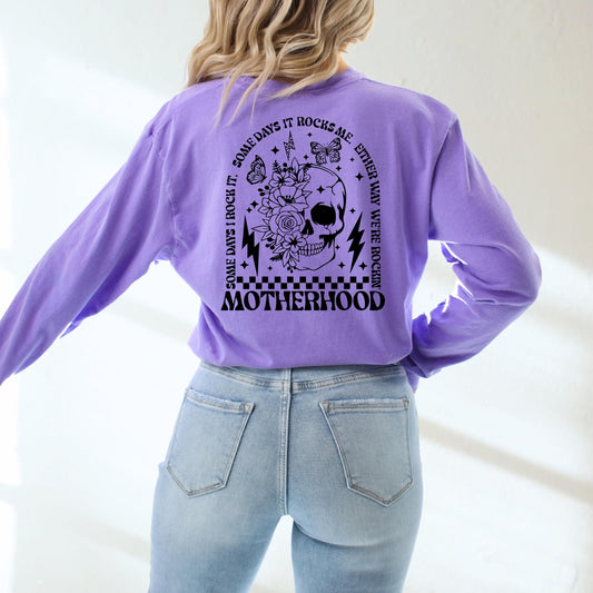 Rocking Motherhood Comfort Colors Sweater pull over crew neck mom sweater funny saying