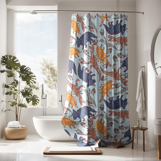 Boys Shower Curtain Personalized dinosaur, kids shower curtain, shower curtain distressed, custom shower curtain, vintage shower curtain