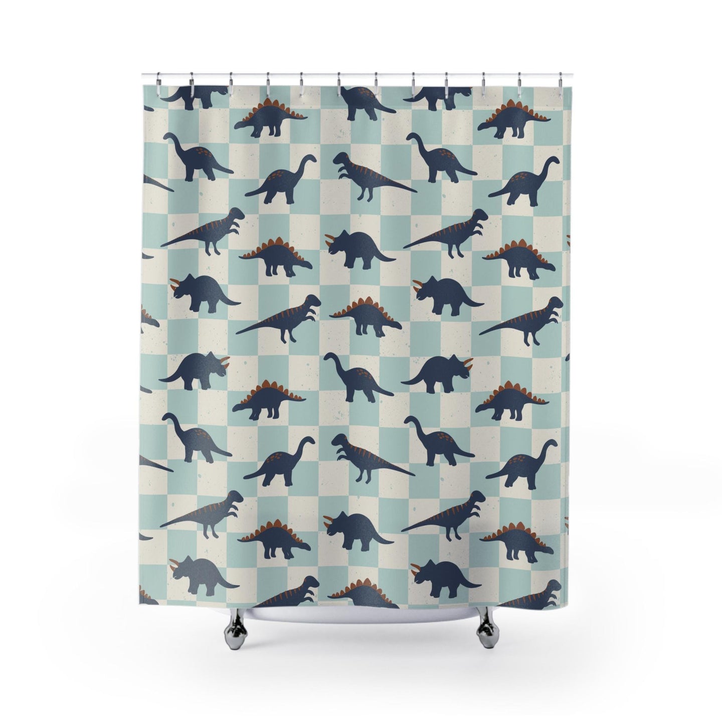 Boys Shower Curtain Personalized dinosaur, kids shower curtain, shower curtain neutral boys dinosaur decor, birthday boy gift housewarming