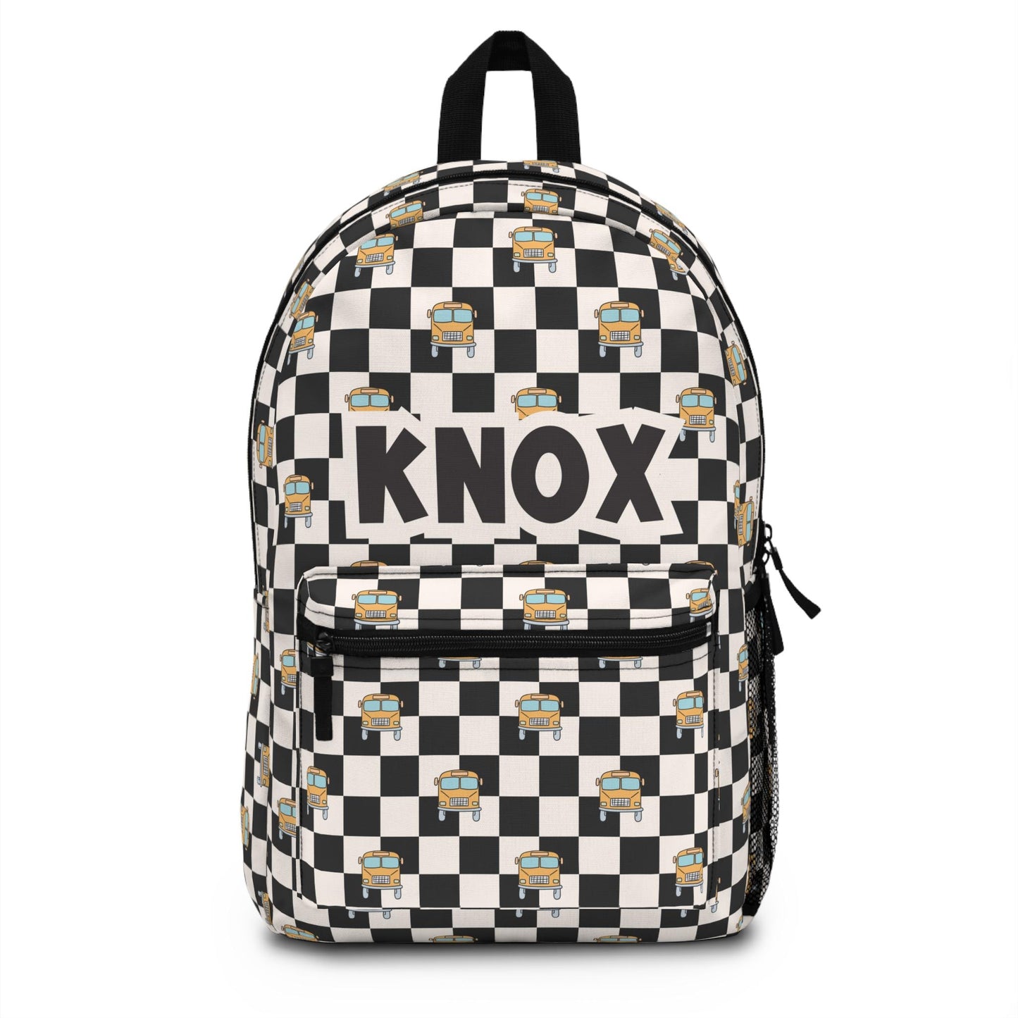 Personalized Backpack Checkered, Back to school boys bag Kids toddler Backpack, Gifts for kids school bus Backpack, custom daycare bag