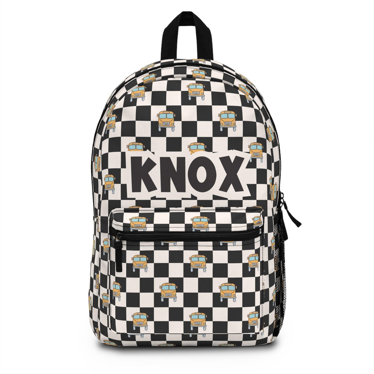 Personalized Backpack Checkered, Back to school boys bag Kids toddler Backpack, Gifts for kids school bus Backpack, custom daycare bag
