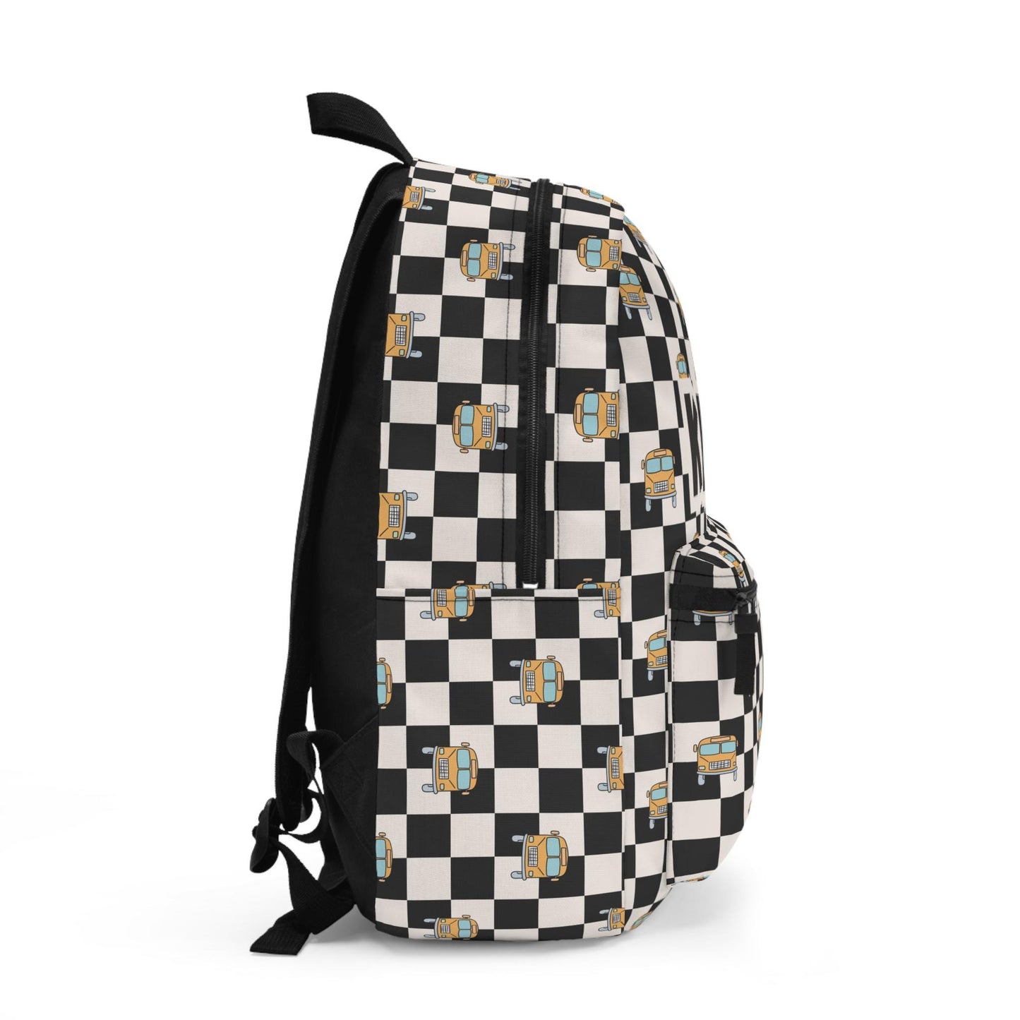 Personalized Backpack Checkered, Back to school boys bag Kids toddler Backpack, Gifts for kids school bus Backpack, custom daycare bag