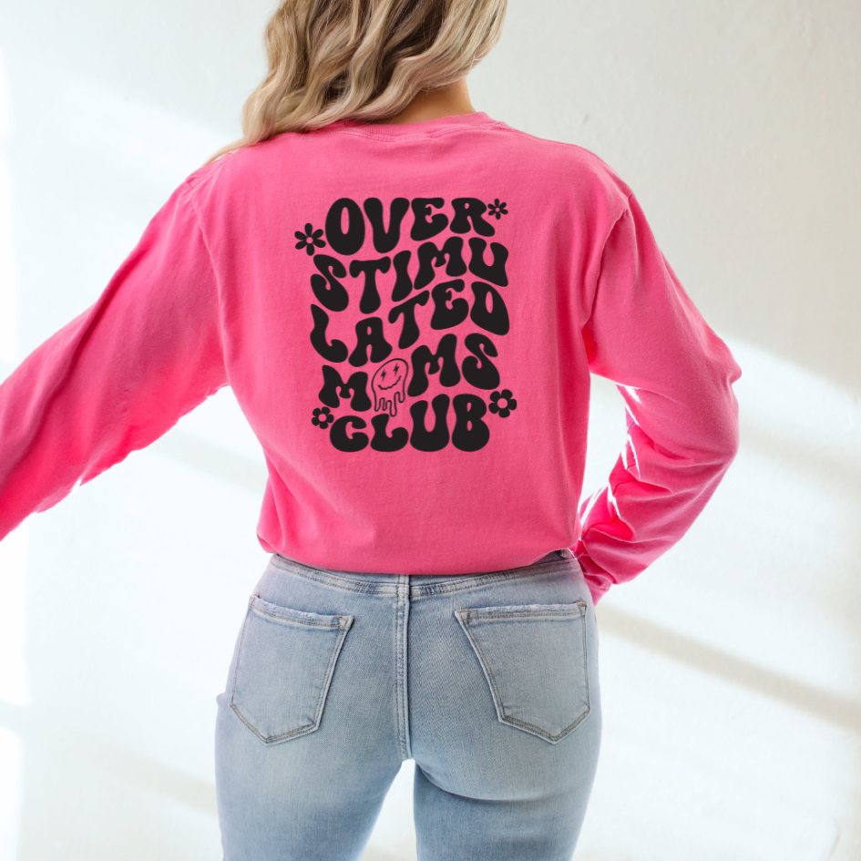 Over Stimulated Moms club Crewneck Sweatshirt