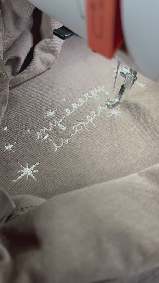 Taylor Swift inspired Embroidery Sweater / T-shirt my energy is expensive