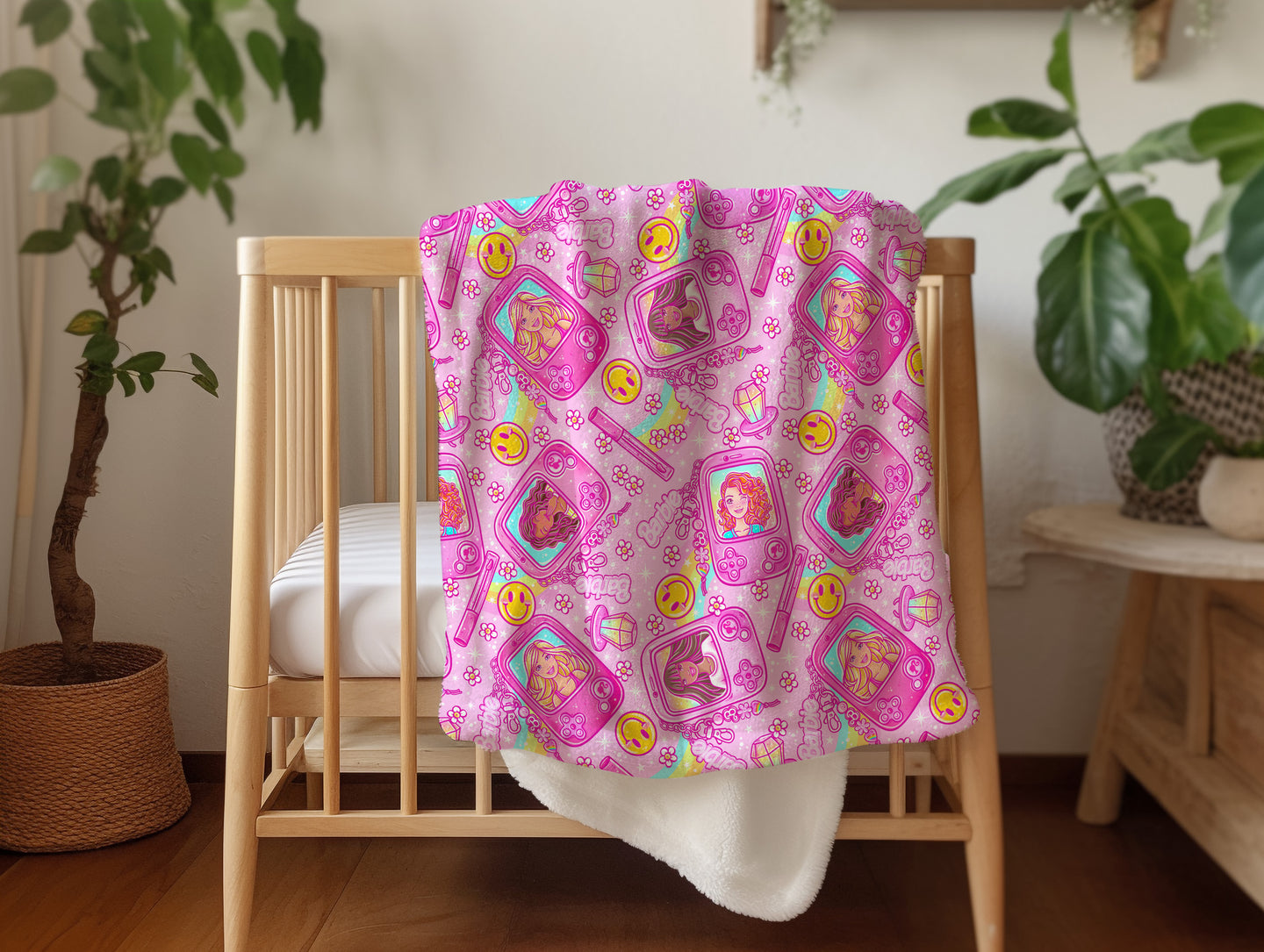 Personalized Barbie Blanket